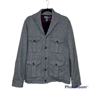 Polo by Ralph Lauren Vintage Multi Pocket Full Button Up Jacket Men's Size M